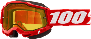 ACCURI 2 SNOWMOBILE GOGGLE NEON RED YELLOW LENS