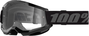 STRATA 2 GOGGLE BLACK CLEAR LENS