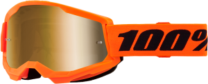 STRATA 2 GOGGLE NEON ORANGE MIRROR GOLD LENS