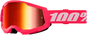 STRATA 2 JUNIOR GOGGLE PINK MIRROR RED LENS