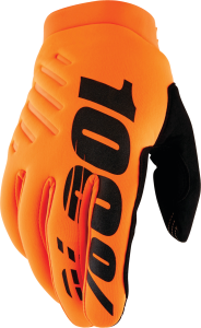 BRISKER YOUTH GLOVES FLUO ORANGE/BLACK MD