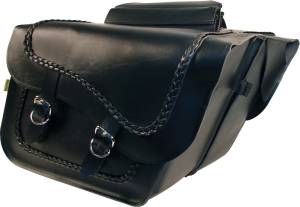 SADDLEBAG FLEETSIDE SLANT BRAIDED 16"X11"X6.5"