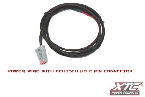 6' 14 GA. POWER WIRE TO HD 2 PIN DEUSTCH DTP06-2S