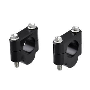 1 1/8" HANDLEBAR RISERS 19MM BLACK