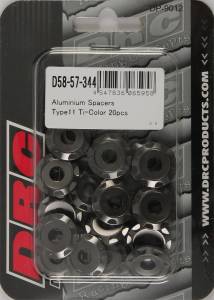 ALUMINUM SPACERS TYPE 11 TITANIUM M6X12MM 20/PK