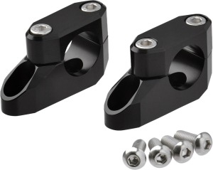 OFFSET HANDLEBAR RISER KIT 20MM 26MM 22.2/28.6MM BLACK