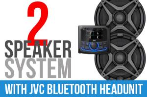 2 SPEAKER PLUG AND PLAY KIT WITH JVC MR1 RECEIVER