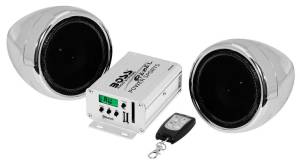 MC520 SPEAKER SYSTEM 600W CHROME 3" BAR MNT BT