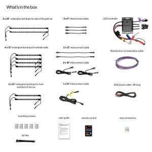 2/4 SEATER LEDKIT W/CONTROLLER