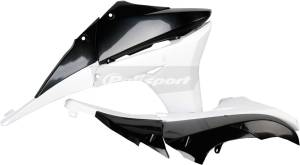 RADIATOR SHROUDS BLACK/WHITE