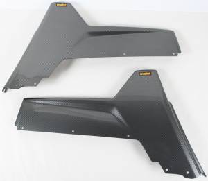 REAR FENDERS BLK CARBON RZR