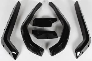 FENDER EXTENSIONS RZR BLACK SET OF 4. 3"EXTENSION