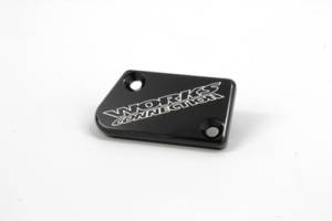 BILLET FRONT BRAKE COVER BLK YAM