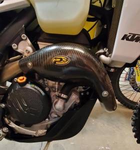 HEAT SHIELD CARBON FIBER KTM/HUS