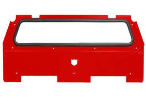 REAR WINDSHIELD RED