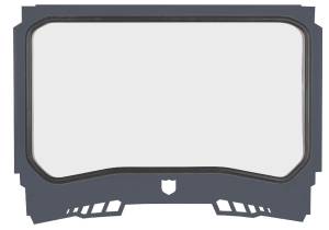 PRO XP/4 FRONT WINDSHIELD STEALTH GREY