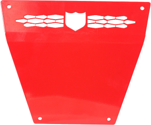 FRONT RACE SKID PLATE RED POL