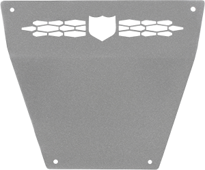 FRONT RACE SKID PLATE SPARKLE SILVER METALLIC POL