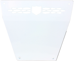 FRONT RACE SKID PLATE WHITE POL