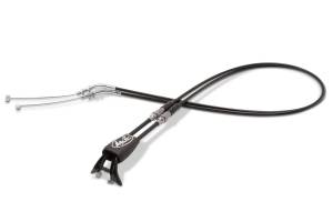 REV 2/3 BLACK VINYL THROTTLE PUSH-PULL CABLE SET