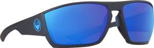 CUTBACK SUNGLASSES MATTE BLACK H2O W/BLUE ION POLAR LENS