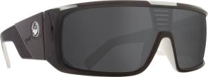 ORBIT SUNGLASSES BLACK WHITE W/GREY LENS