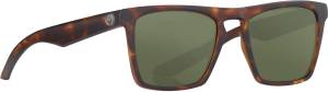 DRAC SUNGLASSES TORTOISE W/GREEN LENS