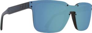 MANSFIELD SUNGLASSES MATTE BLACK W/SKY BLUE ION LENS