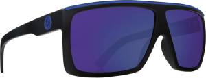 FAME SUNGLASSES MATTE BLACK H2 W/BLUE ION LENS