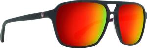 PASSPORT SUNGLASSES MATTE MAGNET GREY W/RED ION LENS