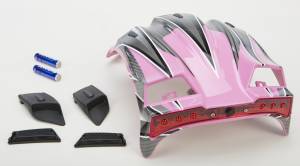 TOP VENT MAX W/LED PINK/SILVER