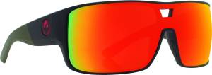 HEX SUNGLASSES MATTE UTILITY W/GREEN/RED ION