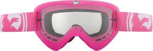 MX YOUTH GOGGLE PINK/BLACK W/CLEAR LENS