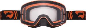 NFXS GOGGLE BLACK ORANGE SPLIT W/CLEAR LENS