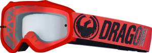 MXV BREAK GOGGLE RED W/CLEAR LENS