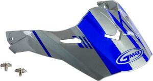 VISOR W/SCREWS EPIC SILVER/BLUE AT-21S