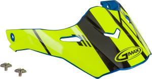 VISOR W/SCREWS EPIC BLUE/HI-VIS/BLACK AT-21S/Y