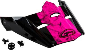 VISOR W/SCREWS DOMINANT MX-46 BLACK/PINK/WHITE XS-SM