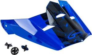 VISOR W/SCREWS DOMINANT MX-46 BLUE/BLACK/WHITE XS-SM