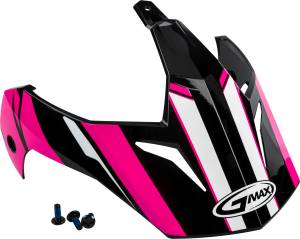 VISOR VERTICAL BLACK/PINK W/SCREWS GM-11