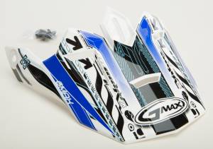 VISOR GM76X XENOTRON WHITE/NEON BLUE TC-2