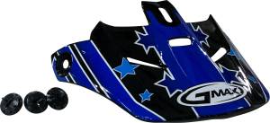 VISOR GM46Y-2 S/STAR BLACK/BLU TC-2