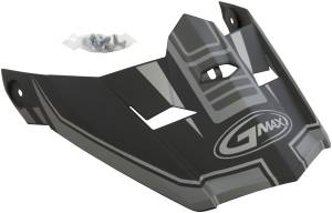 VISOR W/SCREWS UNCLE MX-46 MATTE BLACK/SILVER XS-SM