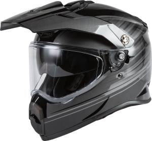 YOUTH AT-21Y ADVENTURE RALEY HELMET BLACK/GREY YL