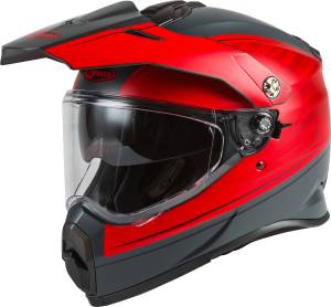 YOUTH AT-21Y ADVENTURE RALEY HELMET MATTE GREY/RED YL