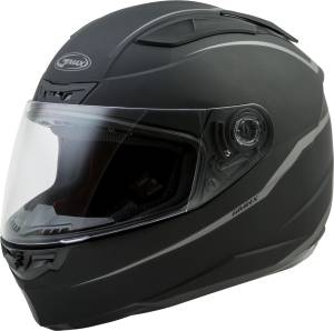 FF-88 FULL-FACE PRECEPT HELMET MATTE BLACK/GREY XS