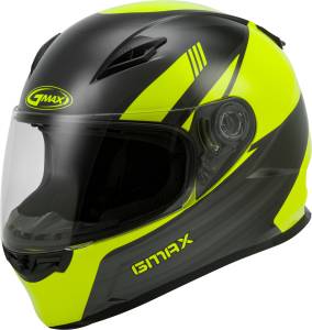 YOUTH GM-49Y FULL-FACE DEFLECT HELMET HI-VIS/GREY YL