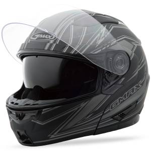 GM-64 MODULAR DERK HELMET MATTE BLACK/SILVER 2X