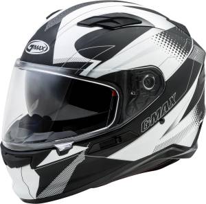 FF-98 FULL-FACE APEX HELMET MATTE BLACK/WHITE MD