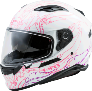 FF-98 FULL-FACE WILLOW HELMET WHITE/PINK LG